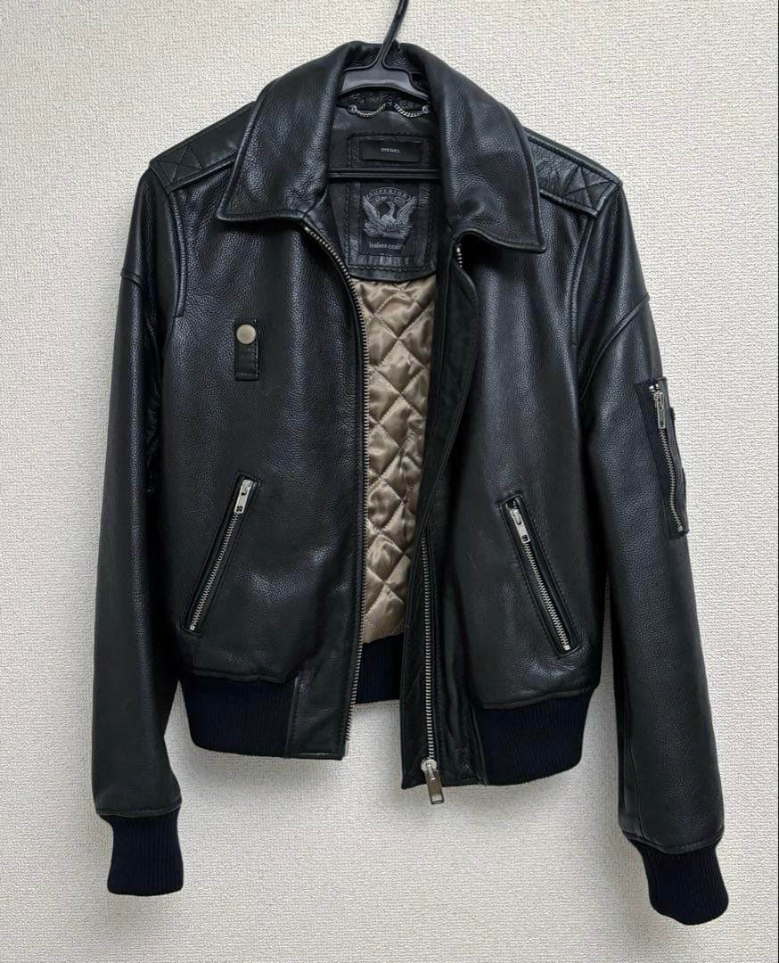 お値下げ⭐︎DIESELディーゼル シングルライダースジャケット⭐︎レザー牛革