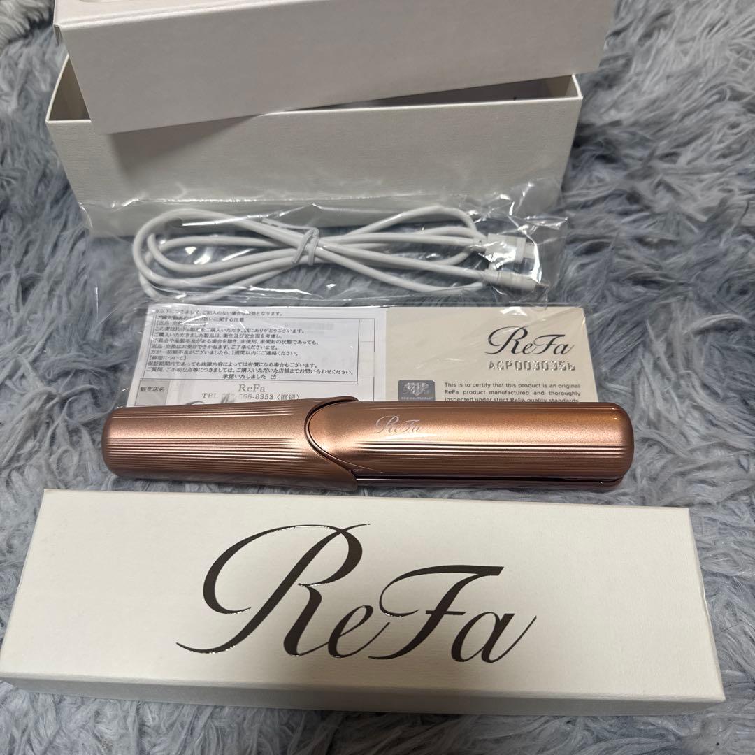 [美品]ReFa 持ち運びヘアアイロン ローズゴールド