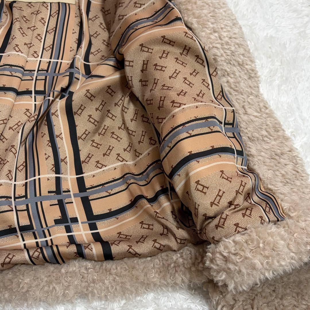 ✨美品✨ HERNO ヘルノ カーリー エコファー ショート ジャケット