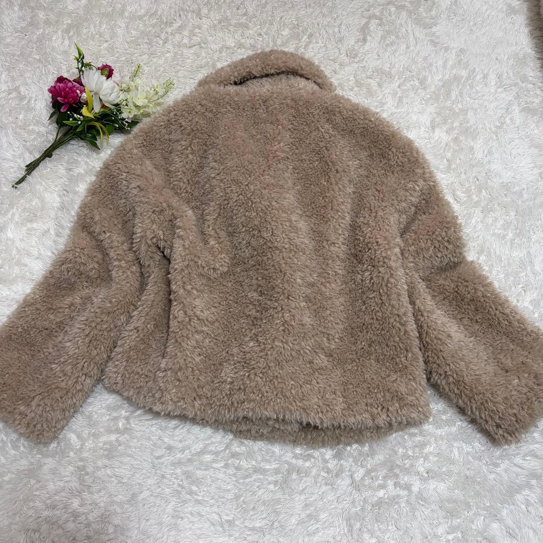 ✨美品✨ HERNO ヘルノ カーリー エコファー ショート ジャケット