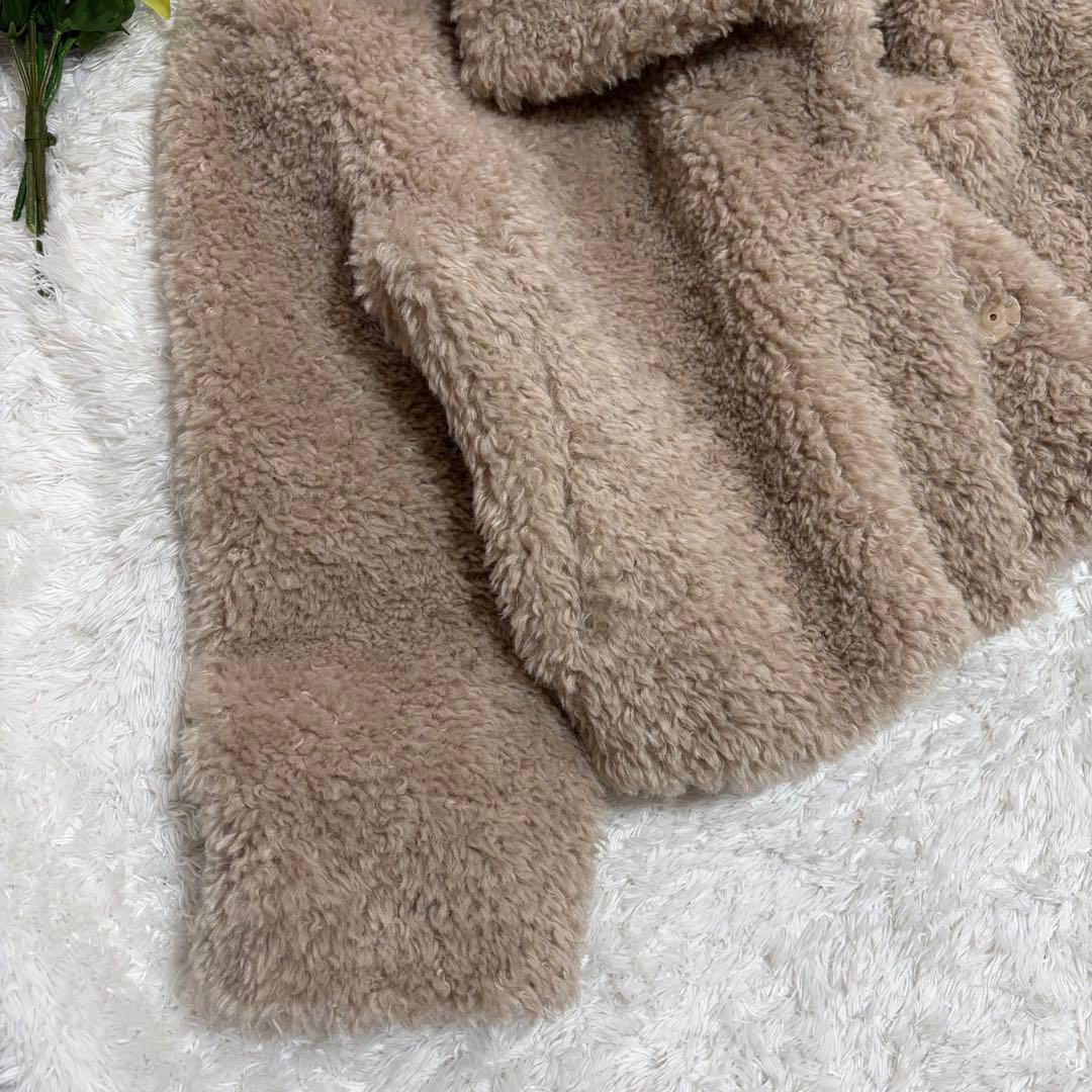 ✨美品✨ HERNO ヘルノ カーリー エコファー ショート ジャケット