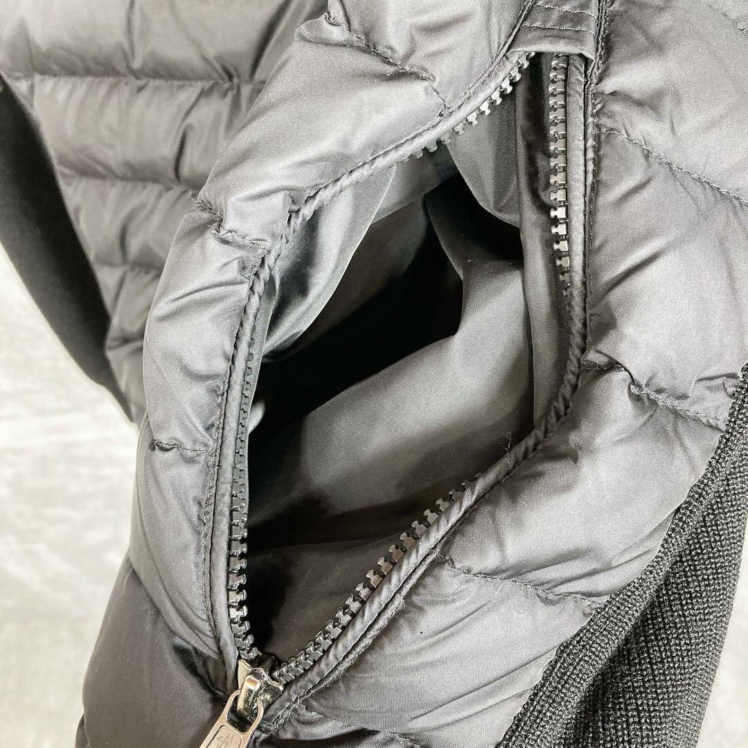 3507◯ MONCLER ダウンニットカーディガン ブラック メンズ