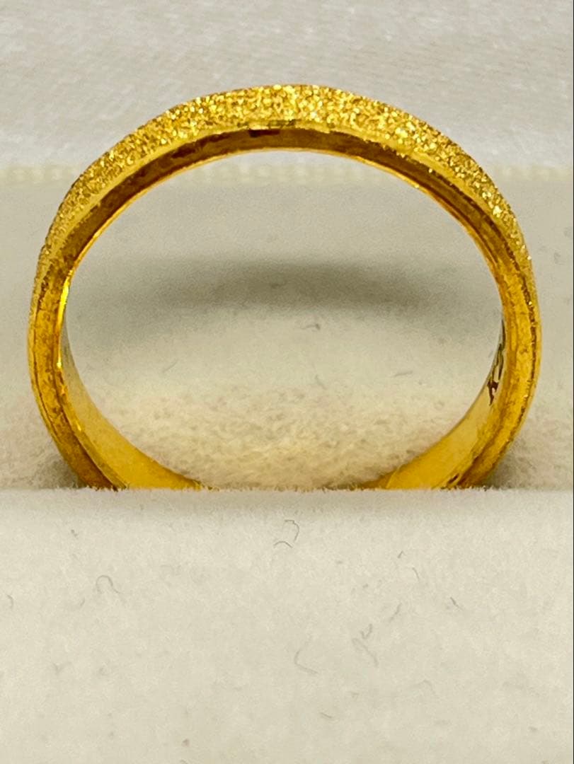 まりK24 純金平打ちグロスリング 5.0g刻印あり ハンドメイド