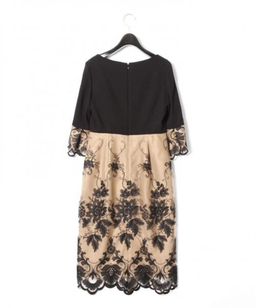 ★極美品★グレースコンチネンタル ダイアグラムタイト刺繍レースワンピース