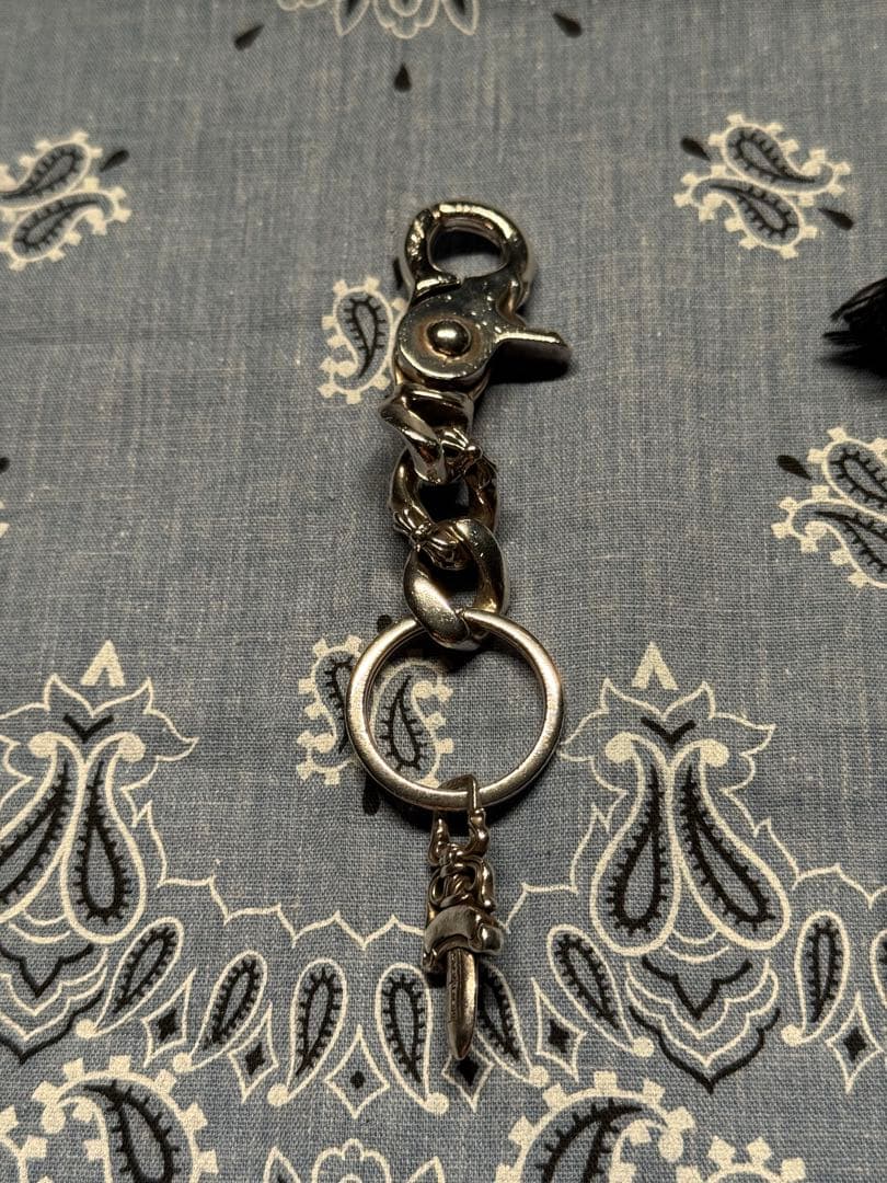 クロムハーツ　キーリング ショート ファンシーチェーン 2リンク　正規品