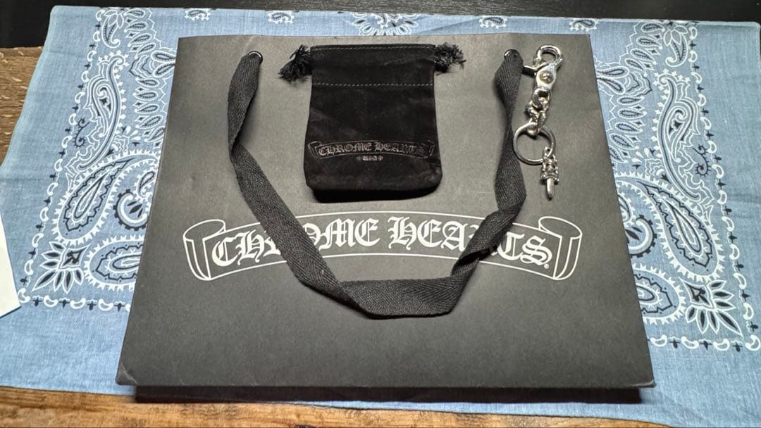 クロムハーツ　キーリング ショート ファンシーチェーン 2リンク　正規品