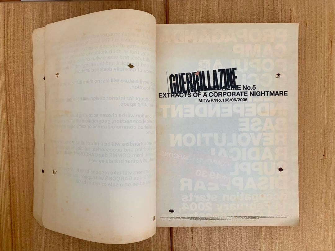 ビジュアルブック『GUERRILLA ZINE No.5』