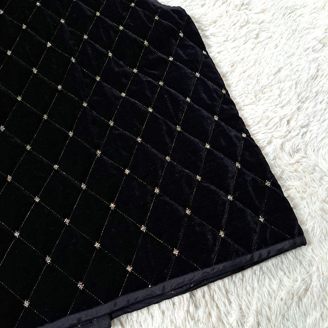 新品タグ付き 定価4.9万 24AW サラマリカ ベロア ビジュー ロングベスト