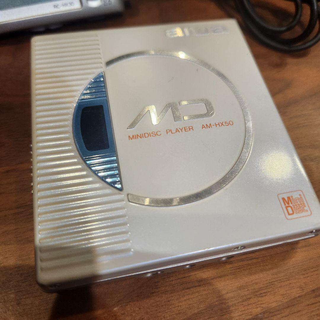 AIWA AM-HX50 アイワポータブル　MDプレーヤー　(動作品）