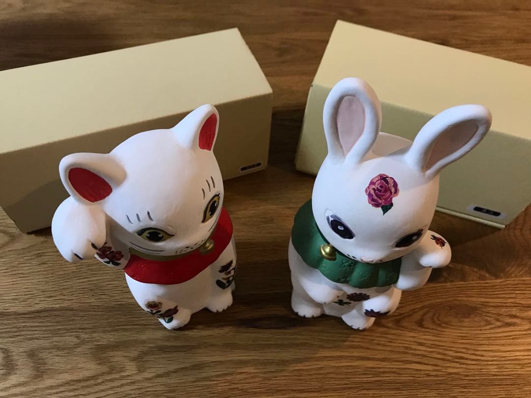 ナタリー・レテ　招きうさぎ　招きねこ　アフタヌーンティー　美品　完売