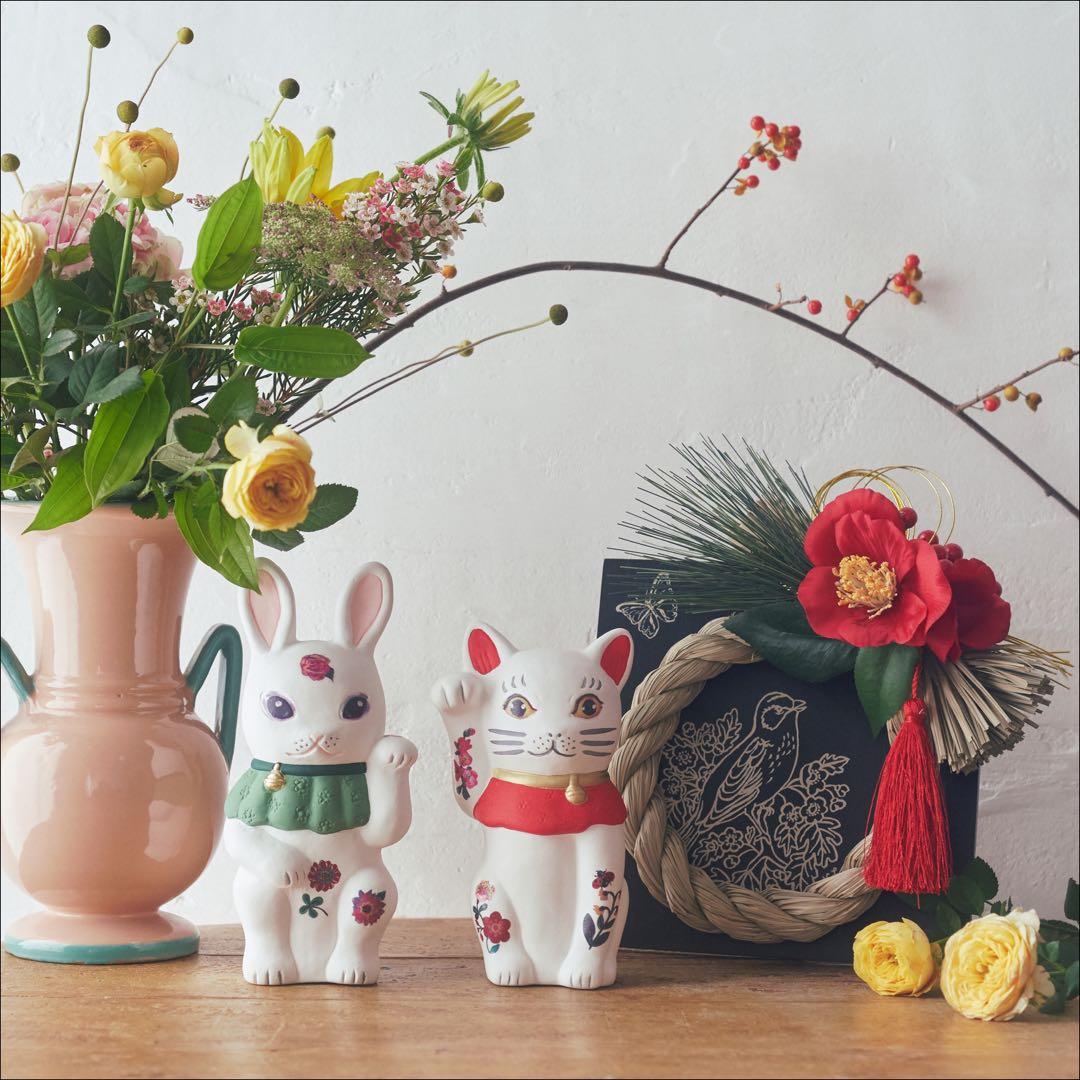 ナタリー・レテ　招きうさぎ　招きねこ　アフタヌーンティー　美品　完売