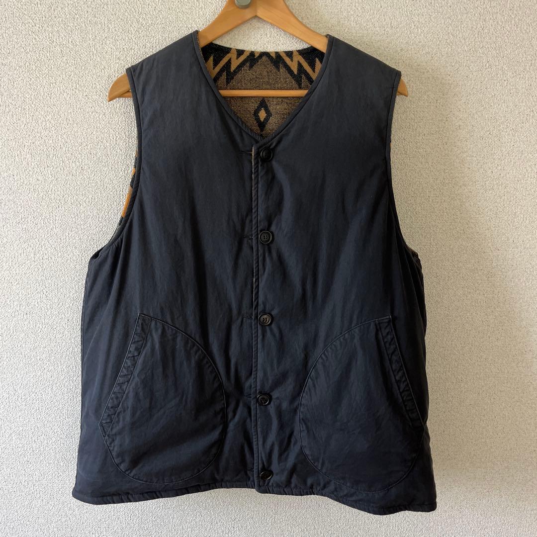 visvim CORA DOWN BEST black 3 リバーシブル