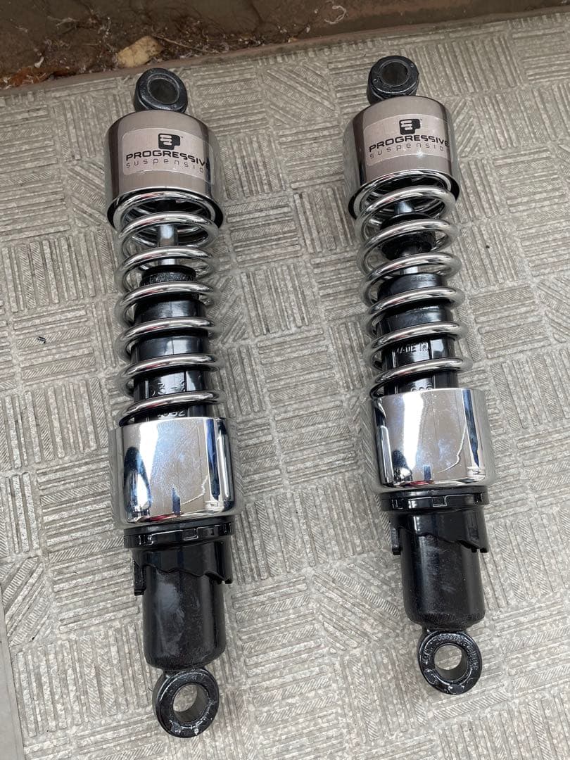 プログレッシブ サスペンション 412シリーズ クローム　スポーツスター　FXR