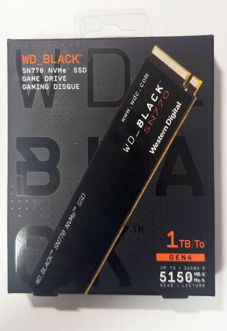 ウエスタンデジタル WD Black SN770 SSD 1TB Gen4