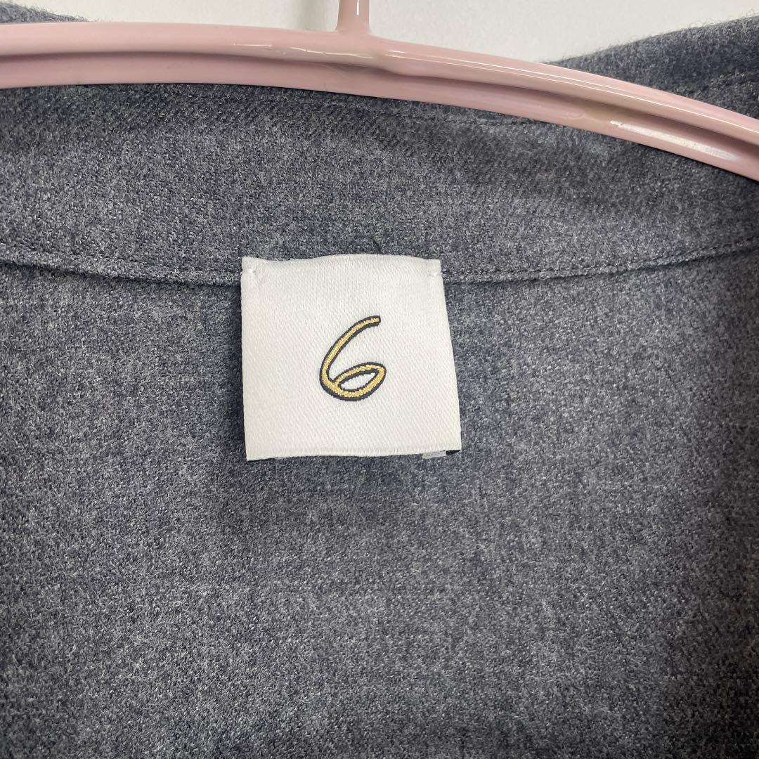 【完売品】【極美品】6(ROKU)Vネック チュニック ウール 日本製