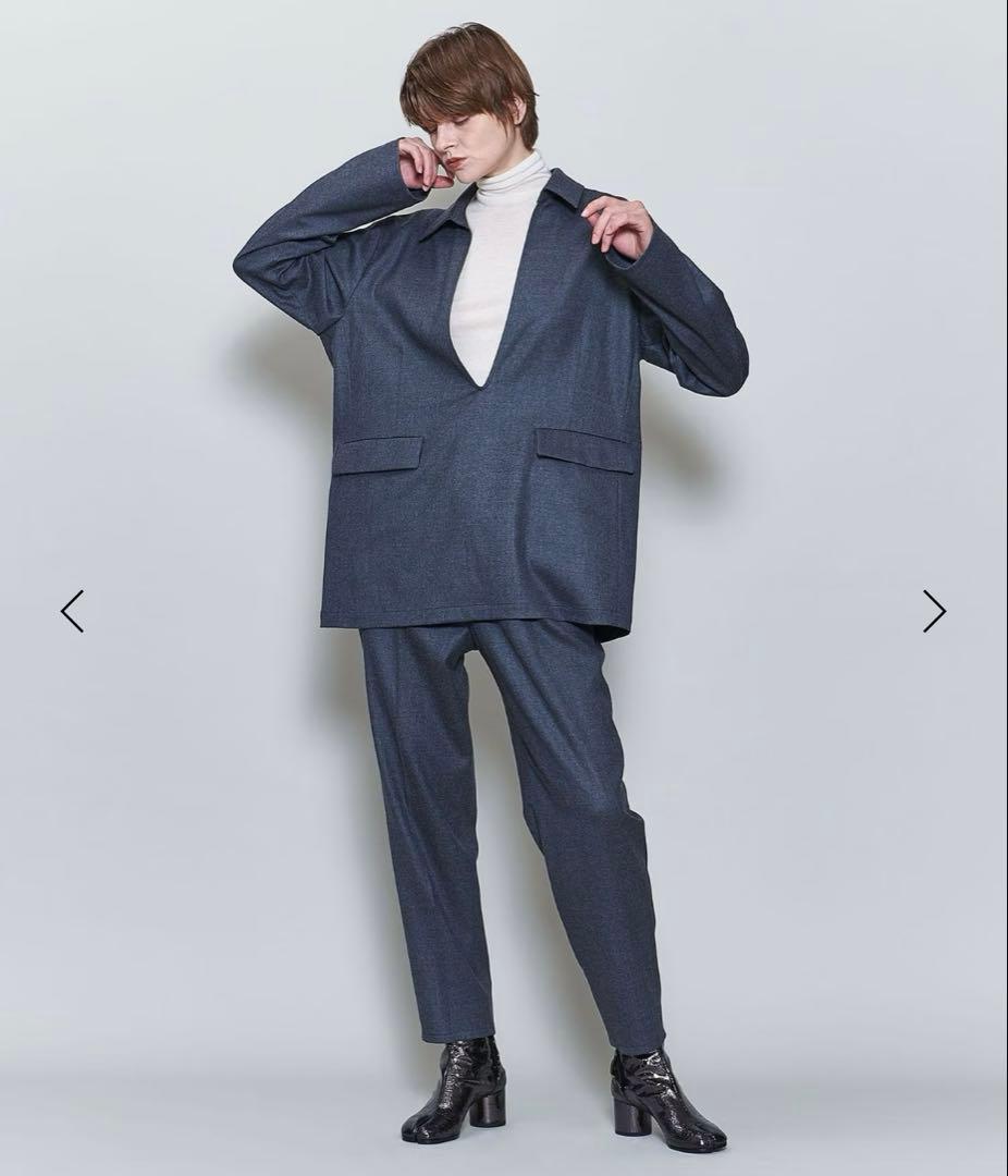 【完売品】【極美品】6(ROKU)Vネック チュニック ウール 日本製