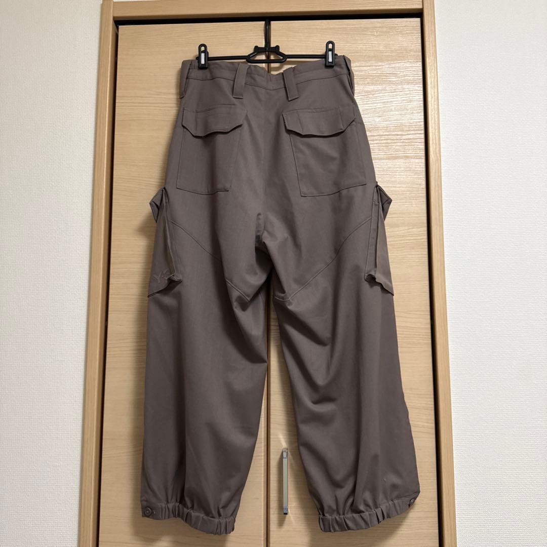 Y-3 ブラウン カーゴパンツ ウール XS