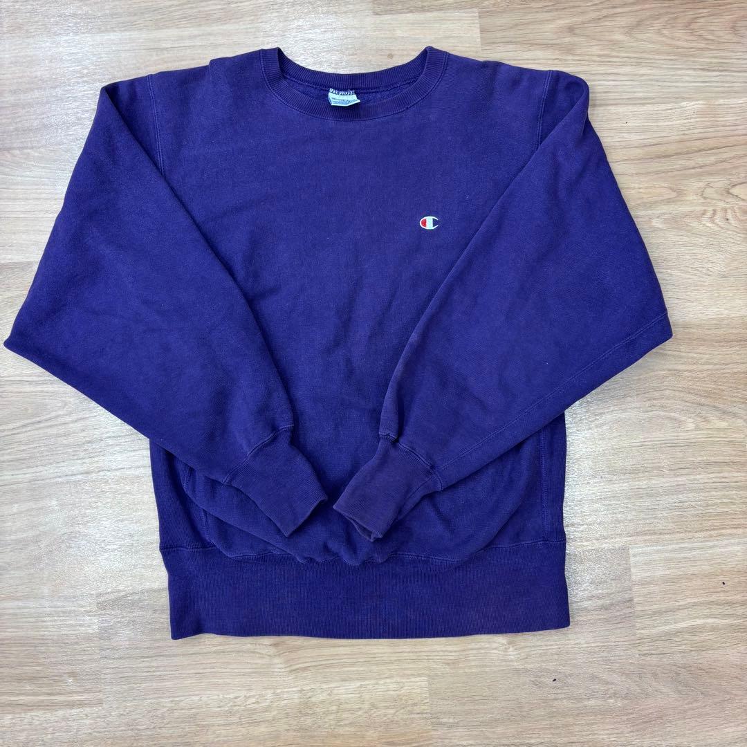 ち*5様 【USA製】刺繍タグ90's リバースウィーブ　目ありラベンダー　パー