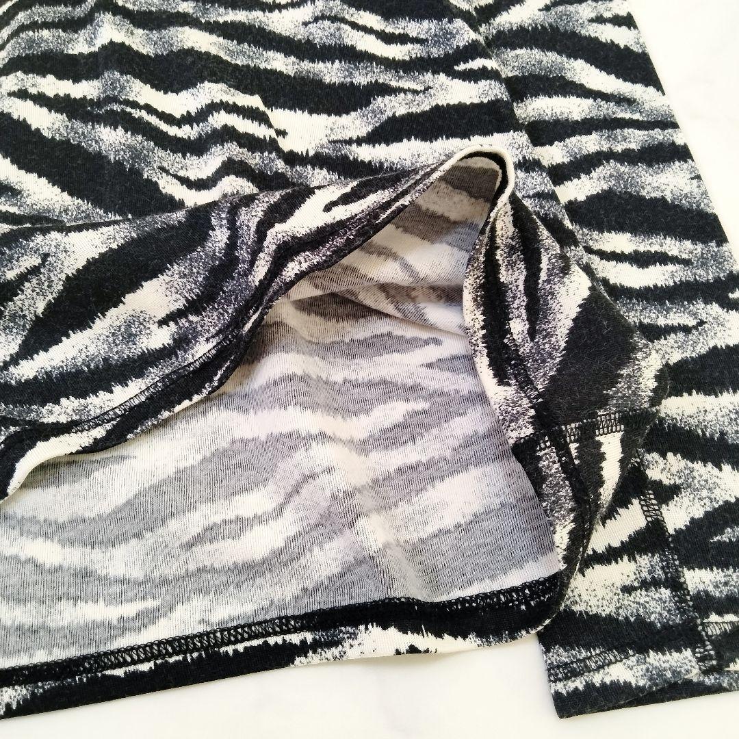 美品　jean paul gaultier FEMME 　ゼブラ柄カットソー