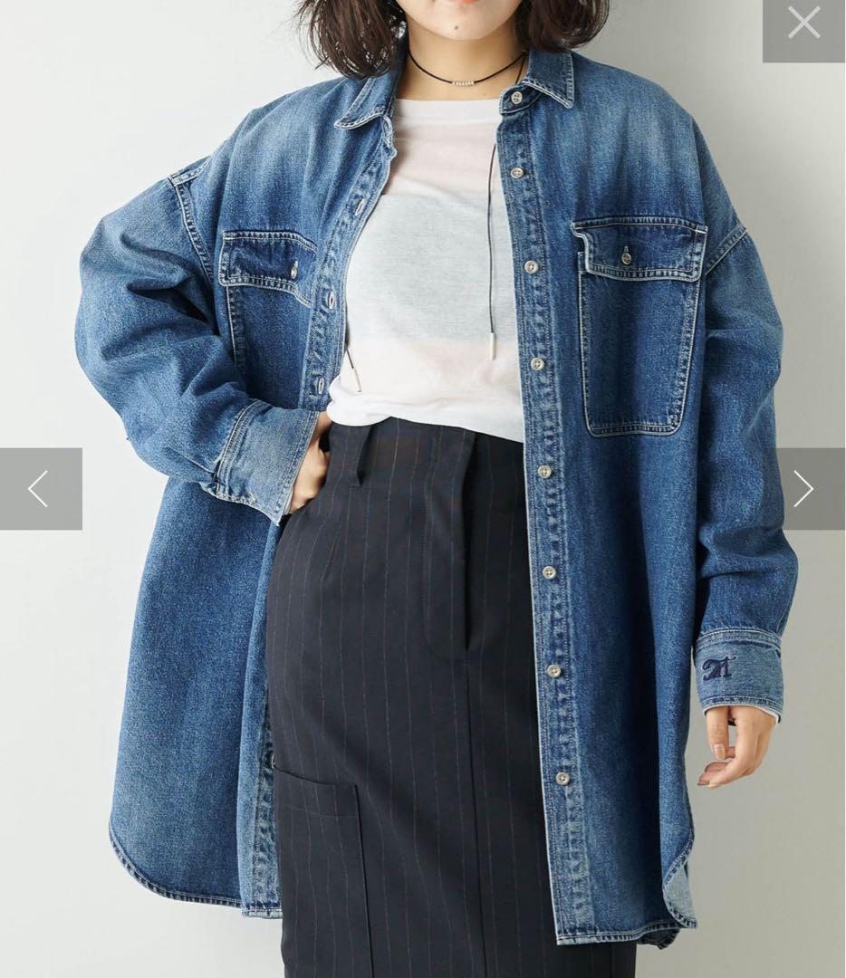 Whim Gazette【インフルエンサーコラボ】刺繍デニムシャツ