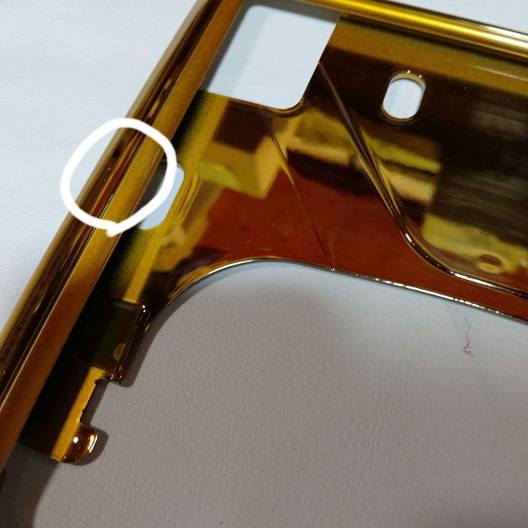 封印簡単！格安！トヨタ純正ナンバーフレーム　ゴールド加工前後セット 1