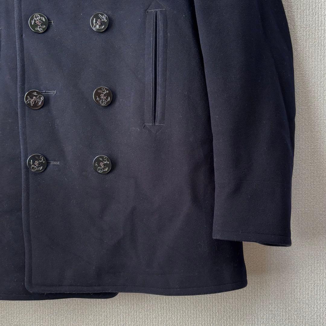 40s US NAVY 10ボタン Pコート WW2 ビンテージ ミリタリー