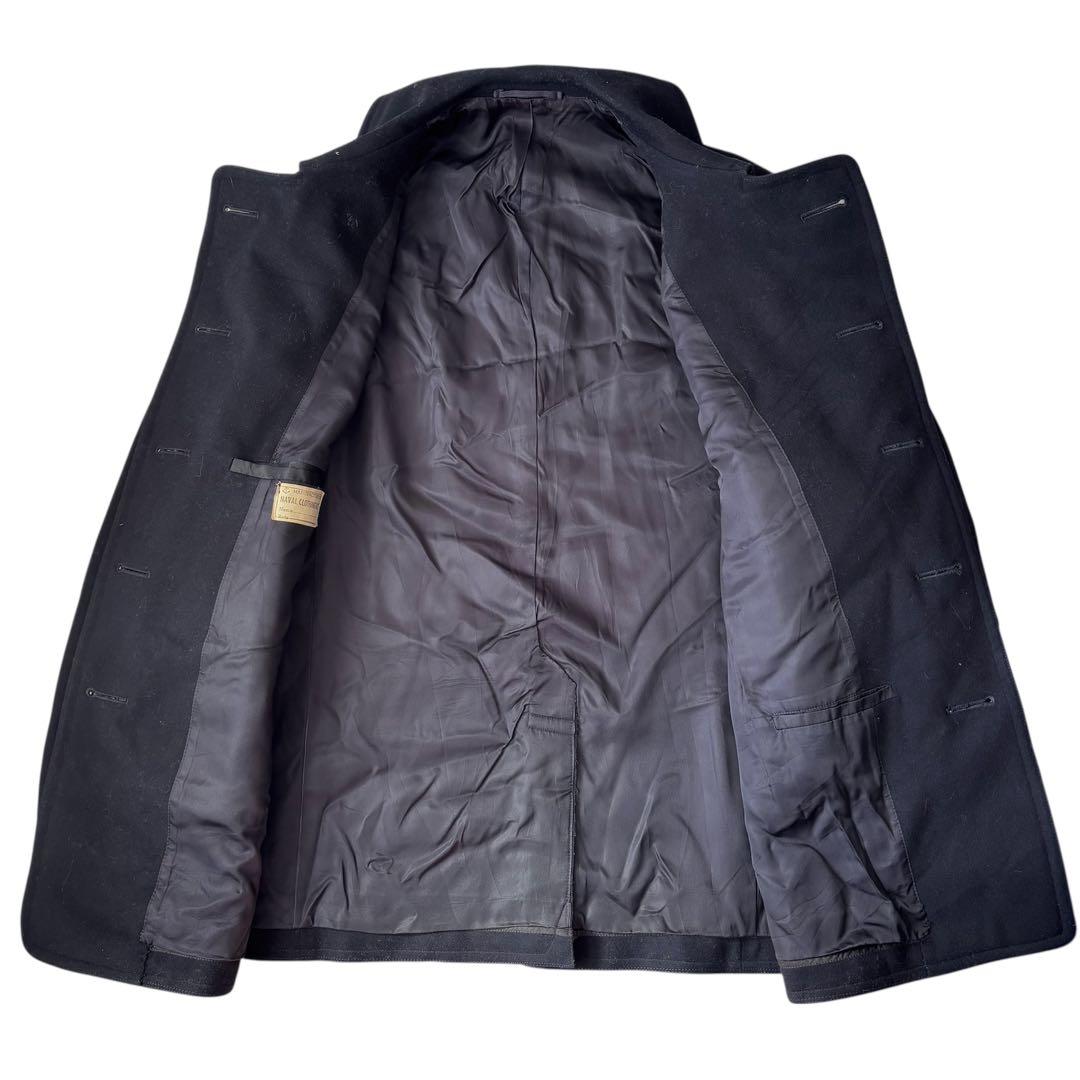 40s US NAVY 10ボタン Pコート WW2 ビンテージ ミリタリー