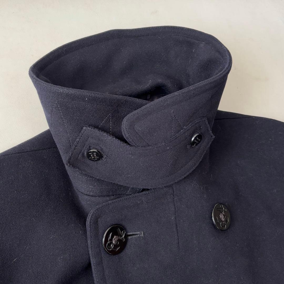 40s US NAVY 10ボタン Pコート WW2 ビンテージ ミリタリー
