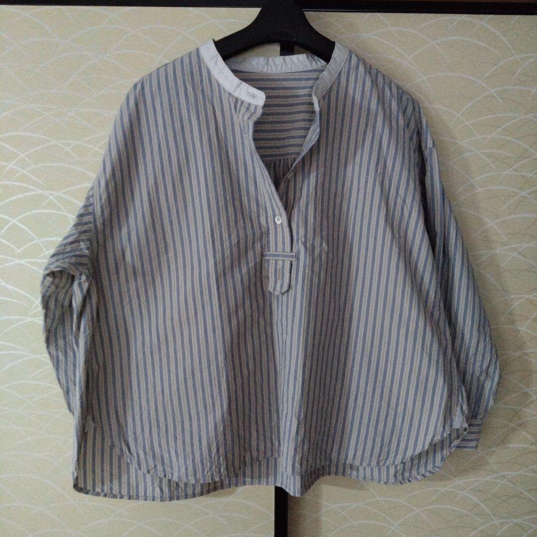 ネストローブ コットンストライプブラウス