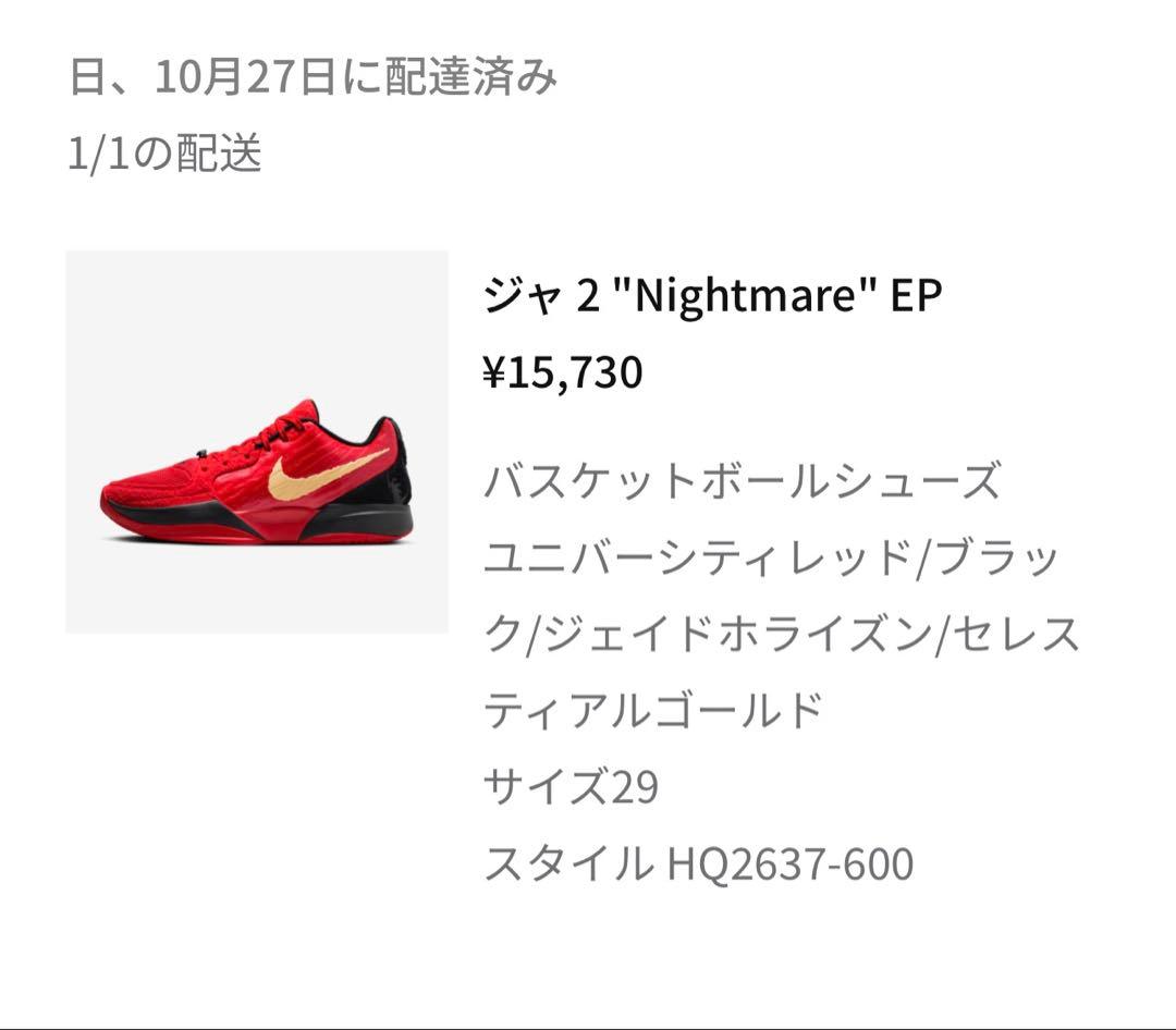 JA2 ジャ2 ナイトメア　Nightmare EP 29cm