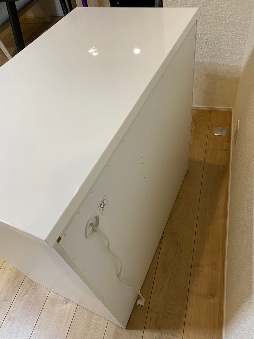 【ニトリ】キッチンカウンター（レジューム 90QL-R WH)