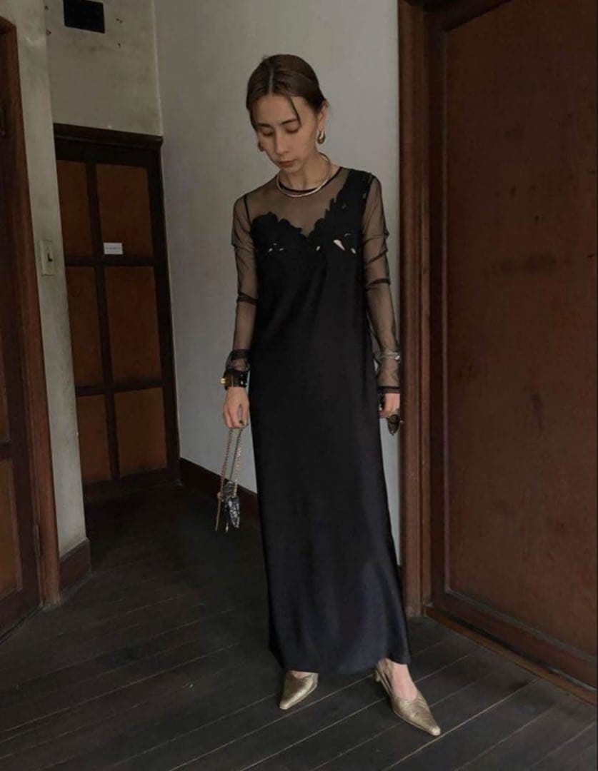 最終値下げ！AmeriVintageUNDRENEE CUTWORK DRESS