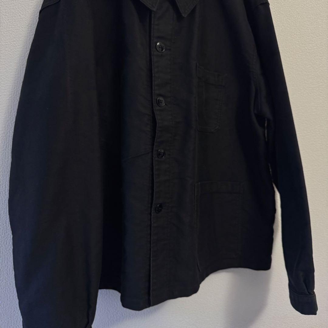 BEAU-FORT ブラックモールスキン カバーオール ワークジャケット 58