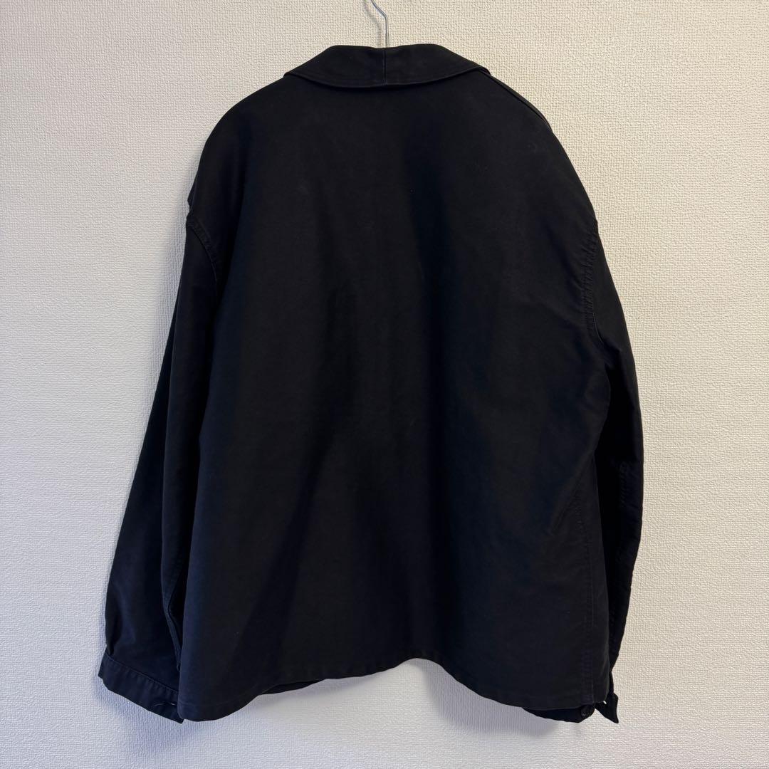 BEAU-FORT ブラックモールスキン カバーオール ワークジャケット 58