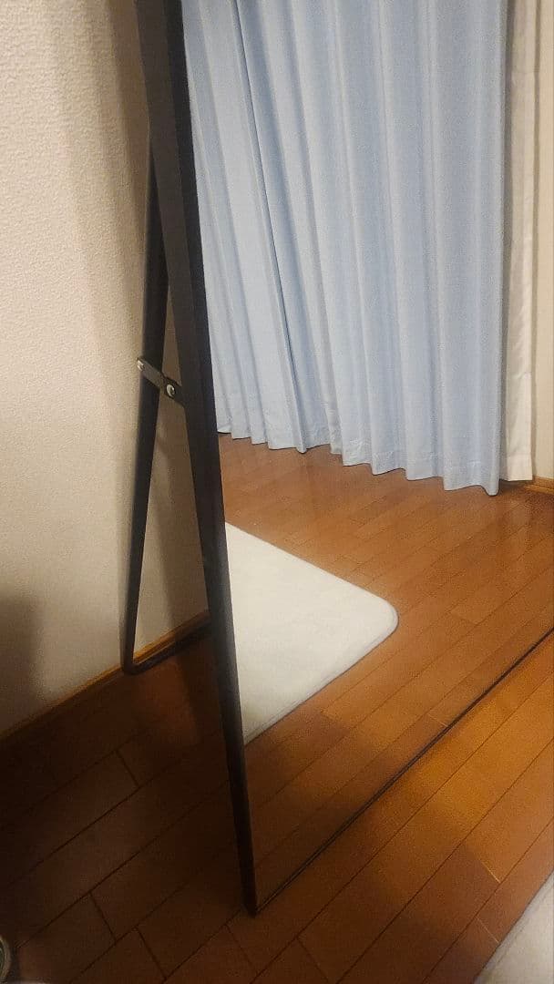 全身鏡　160cm×100cm　ブラック　黒　スタンドミラー　大型
