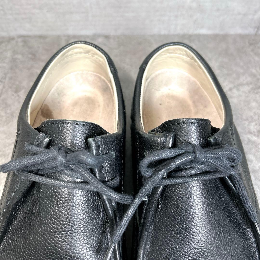 未使用級【ビルケンシュトック】パサデナ/ナロー幅/チロリアンシューズ/シボ革/黒