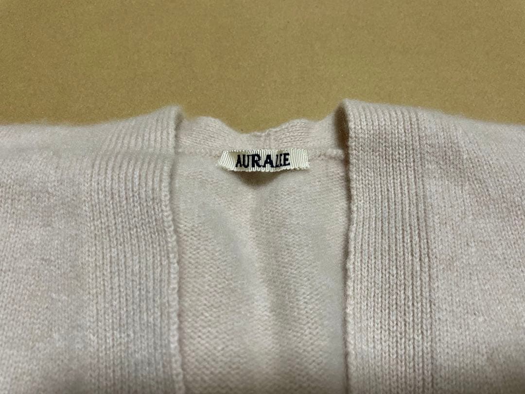 AURALEE カシミア100%ニットカーディガン