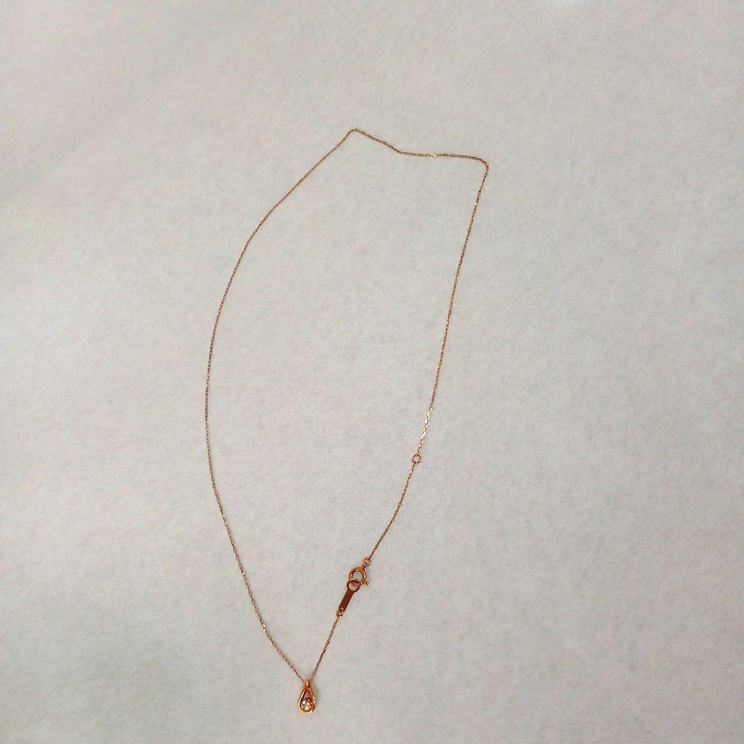 4°C　K10ピンクゴールド ネックレス リバーシブル