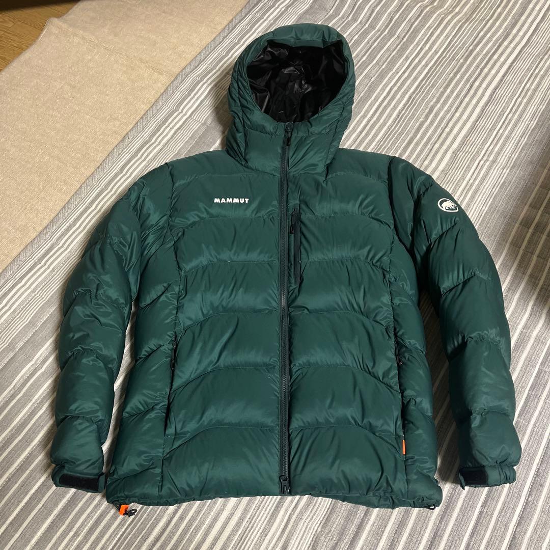 MAMMUT ダウンジャケット　ダークグリーン　Lサイズ　ナイロン