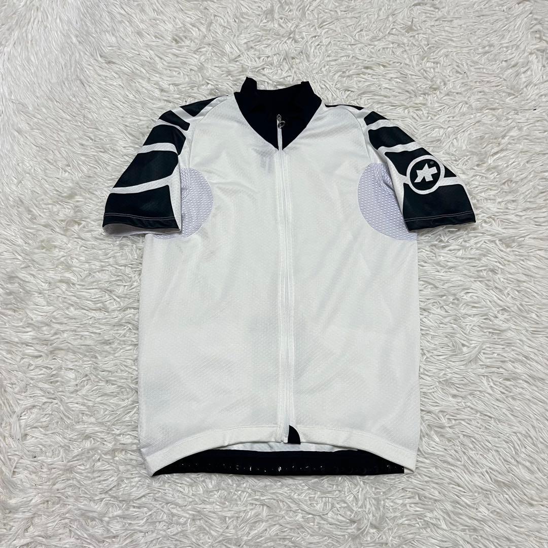 最高級 アソス assos サイクリングウェア 半袖 ホワイト メッシュ 速乾