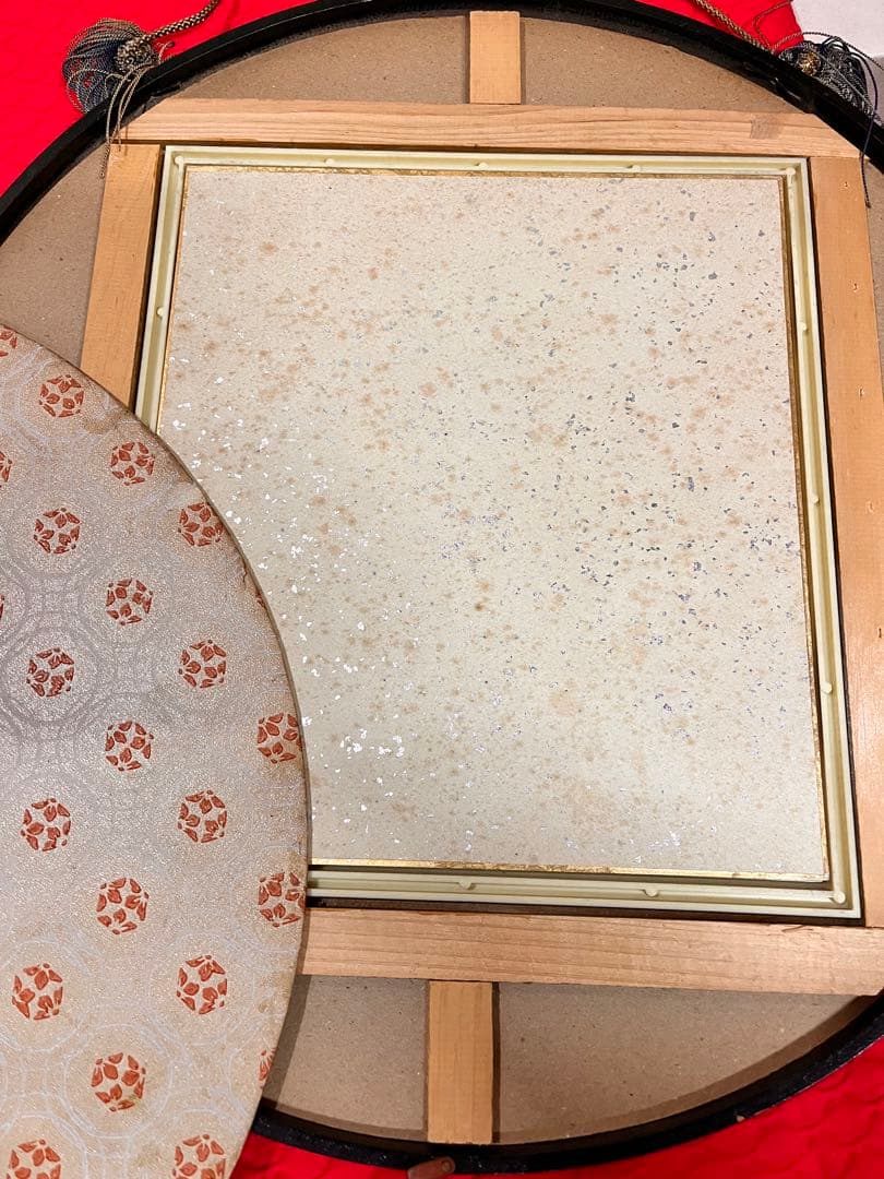 漢字の書 色紙　作者不明　額付き