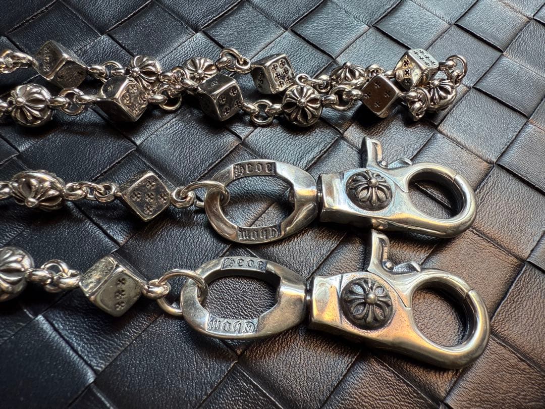 【Dice × Flower ウォレットチェーン】 重厚で存在感QBSZSZ10