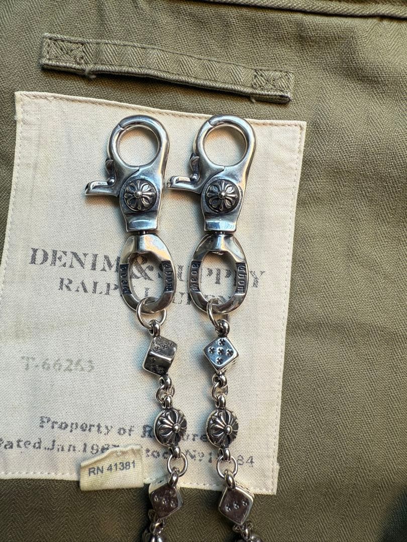 【Dice × Flower ウォレットチェーン】 重厚で存在感QBSZSZ10