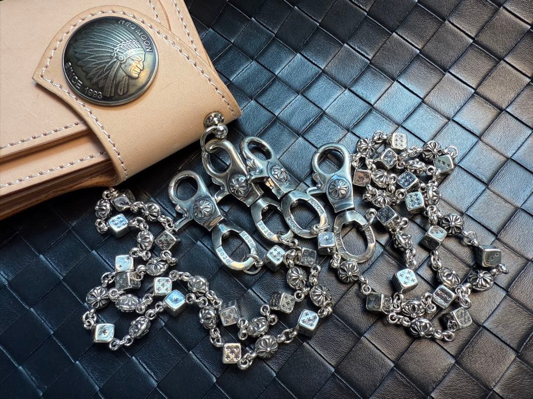 【Dice × Flower ウォレットチェーン】 重厚で存在感QBSZSZ10