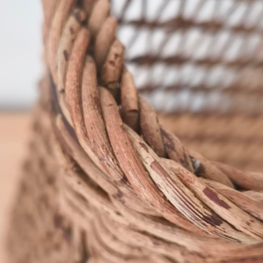 天然素材 編み込みバスケット