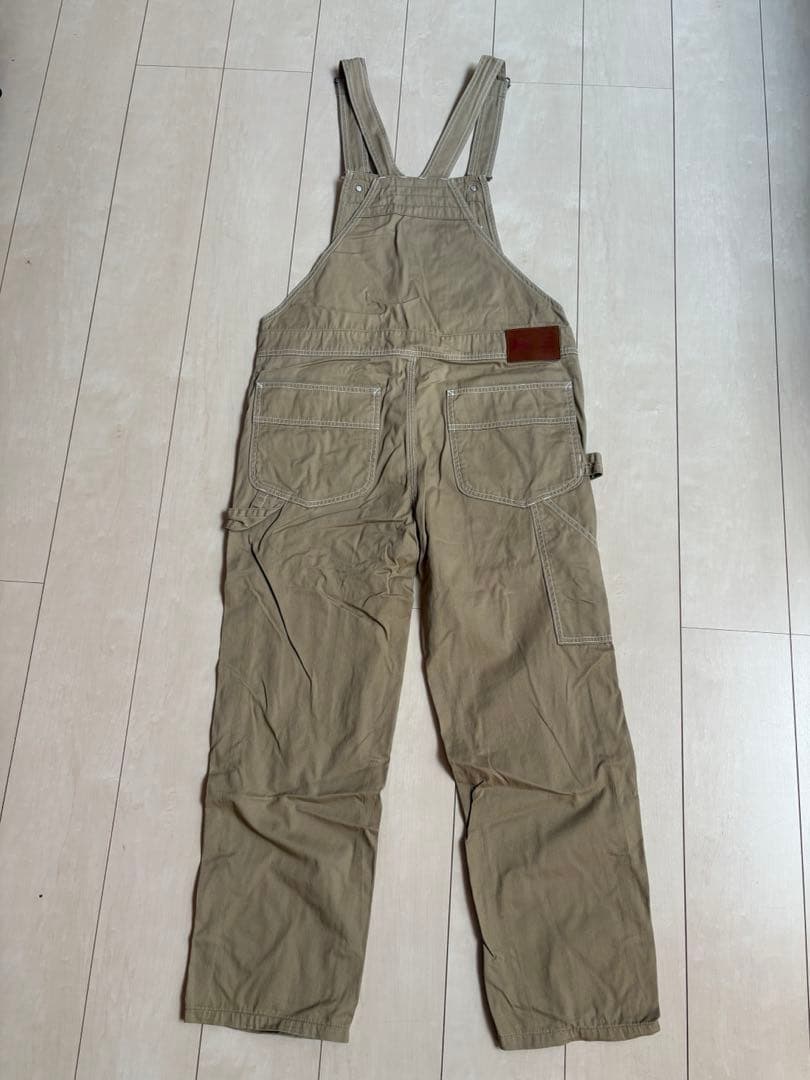 CHUMS ベージュオーバーオール M