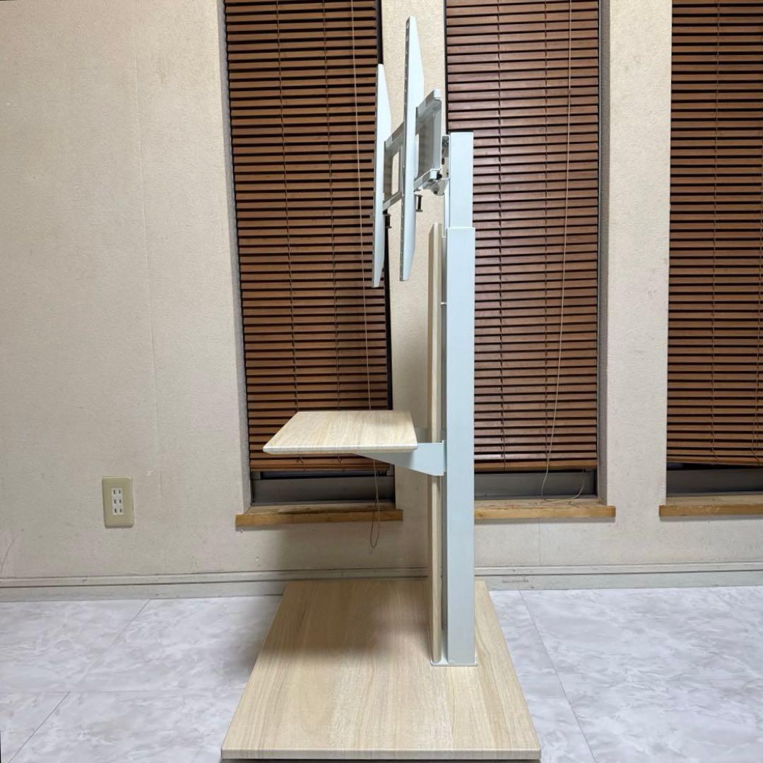 テレビスタンド 32～77インチ対応 隠しキャスター付き 【上下/左右首振り】