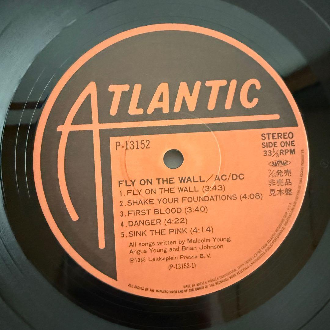 超美品希少☆見本盤【AC/DC】フライ・オン・ザ・ウォール◆LP 026