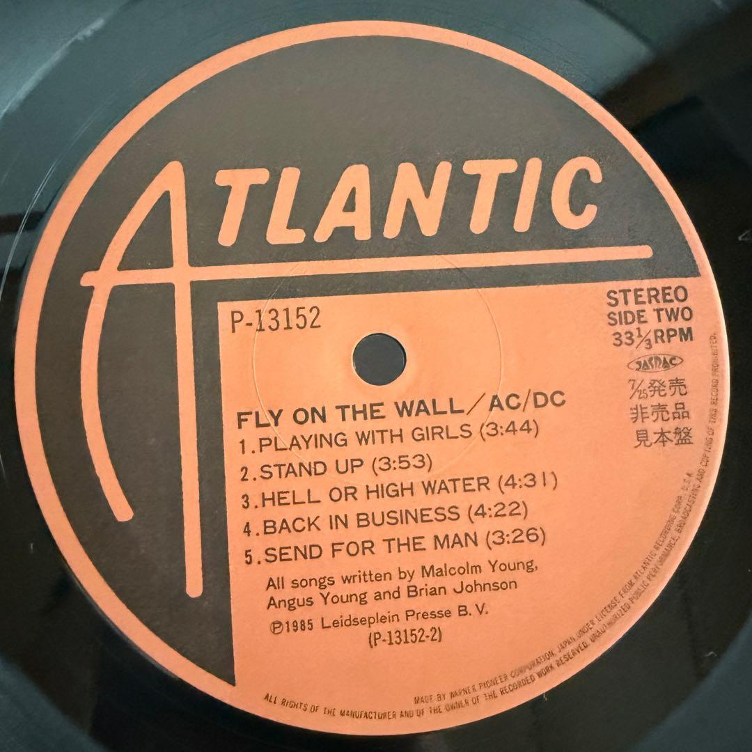 超美品希少☆見本盤【AC/DC】フライ・オン・ザ・ウォール◆LP 026