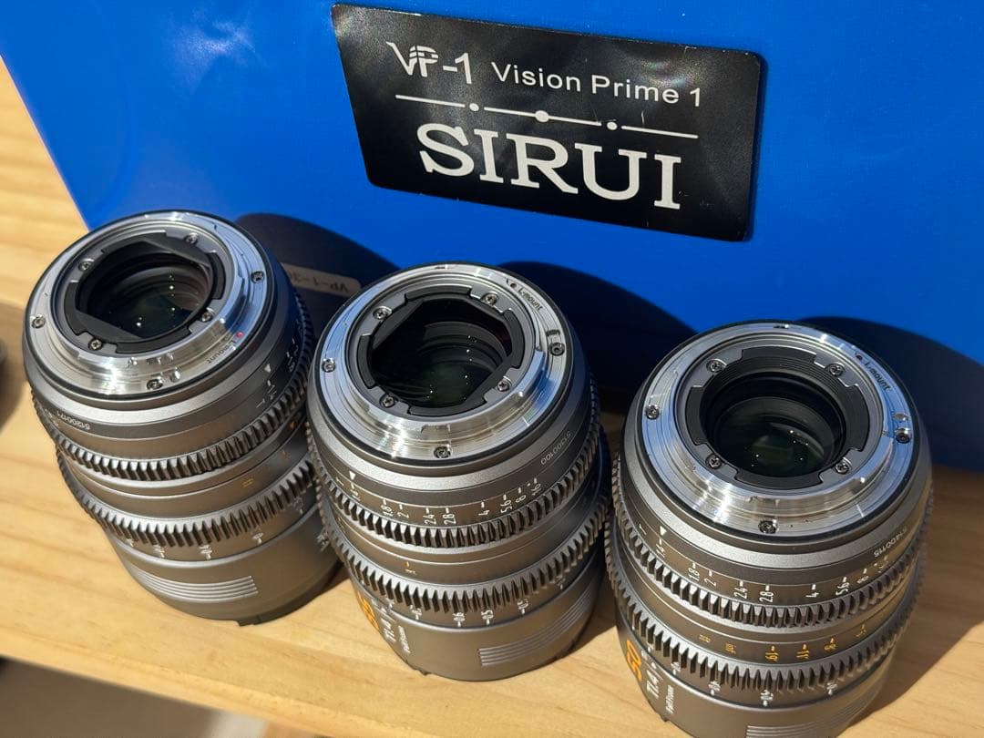 SIRUI シネマレンズ 3本セット(24mm/35mm/50mm)